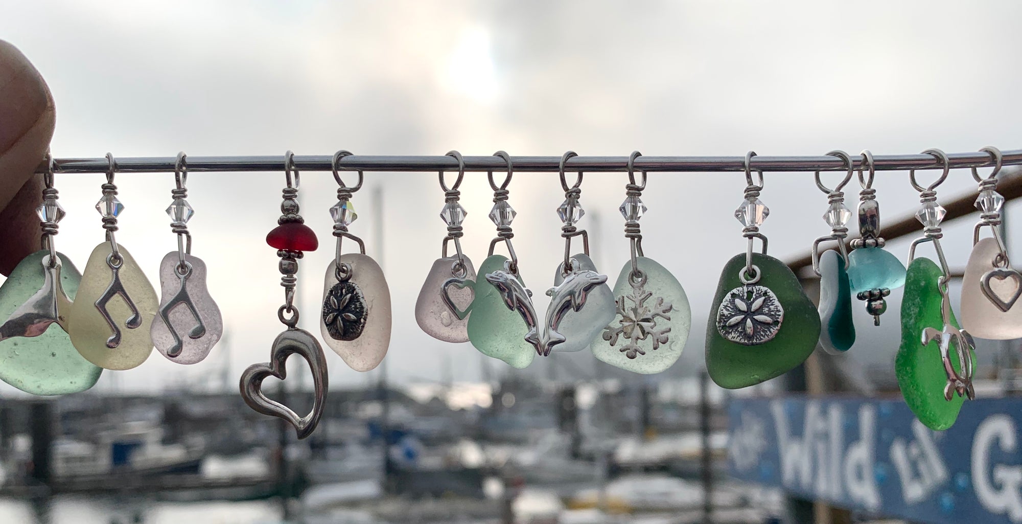 Sea Glass Charm Pendant