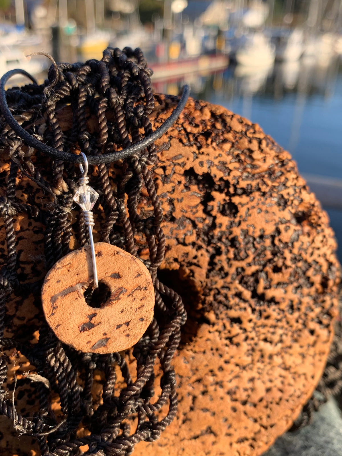 Old Cork Float Necklace 2 - wildlgs