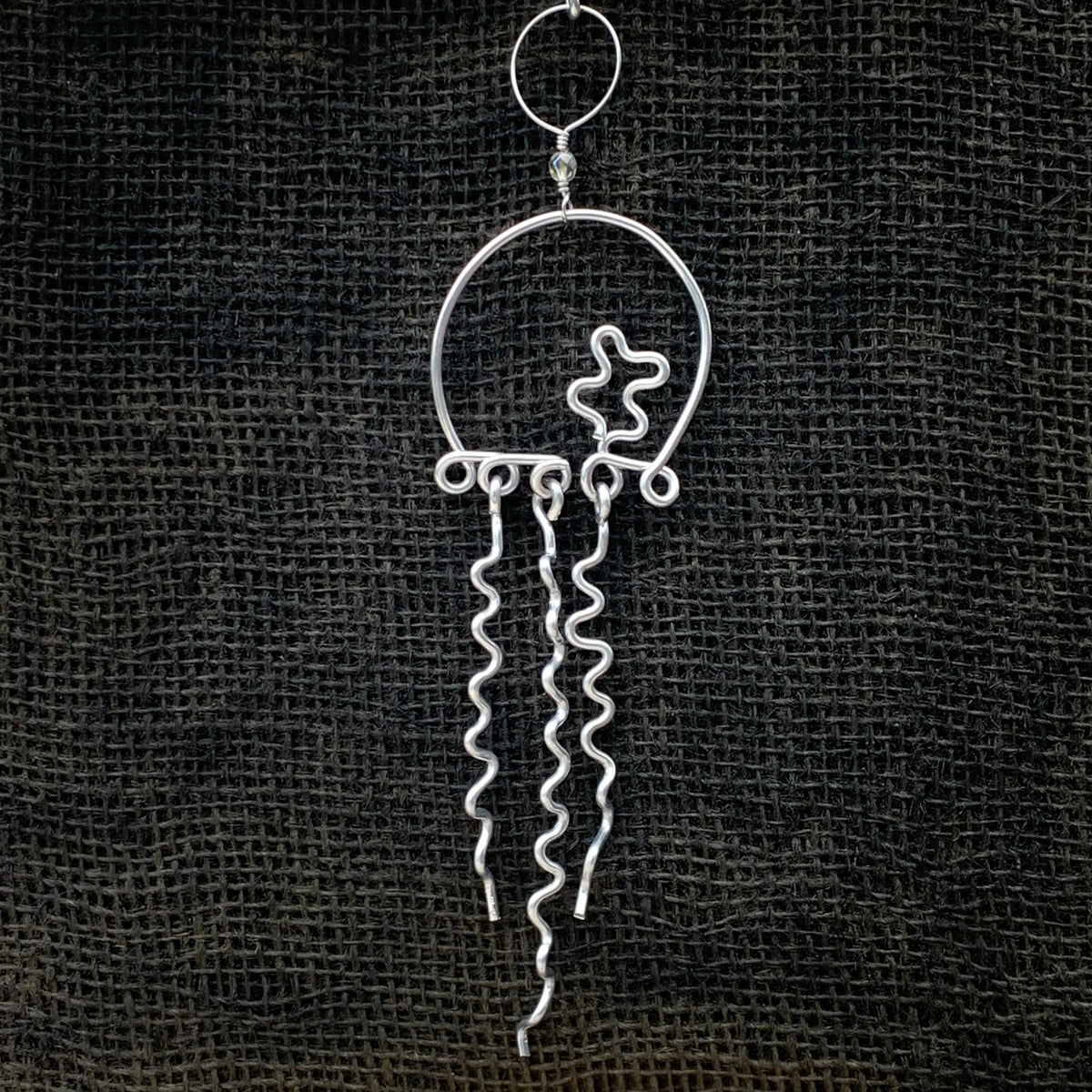 Hand Bent Wire Jellyfish Ornament