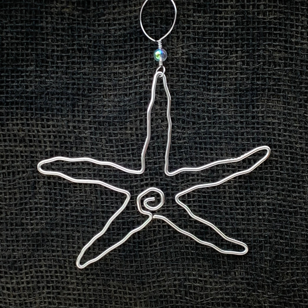 Hand Bent Wire Sea Star Ornament