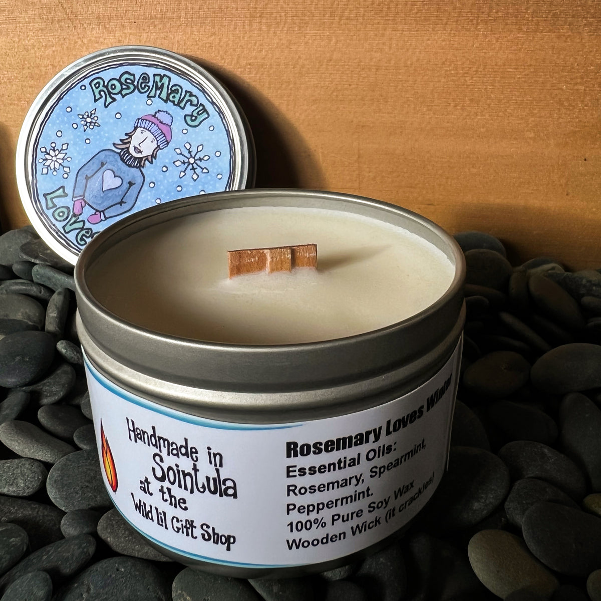 Rosemary Loves Winter Pure Soy Wax Candle